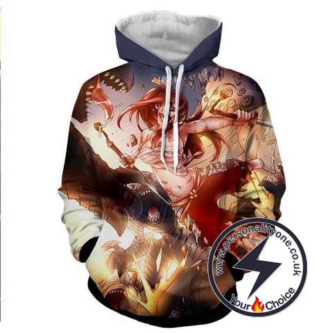 Erza Scarlet - Fairytail Hoodies - Fairytail 3D